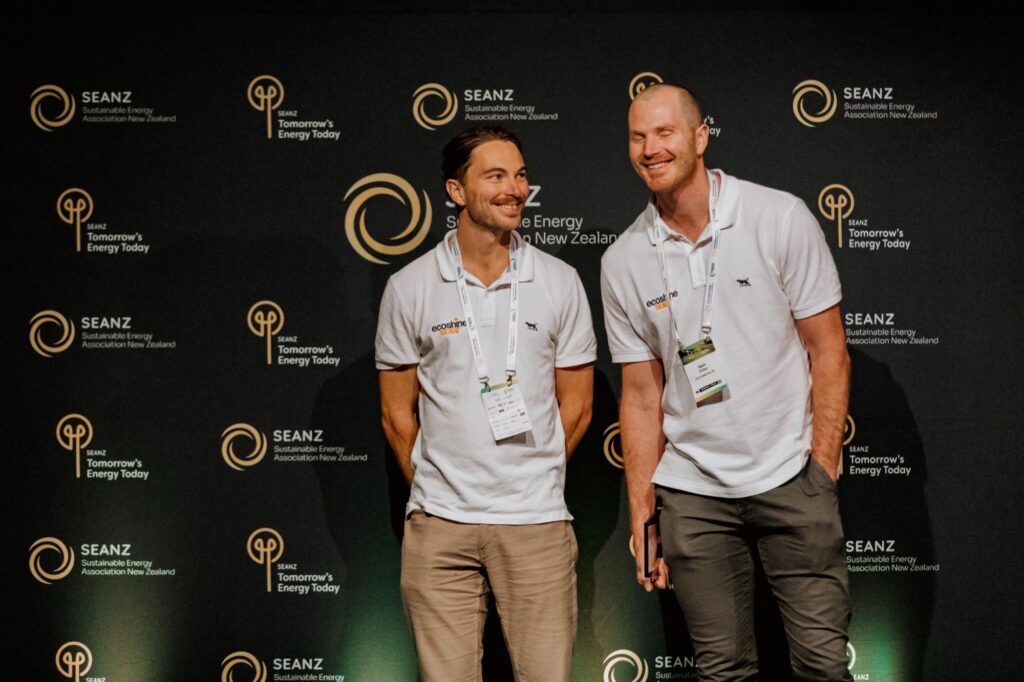 Eco Shine Solar at the SEANZ awards, winners of Best Small Business 2024