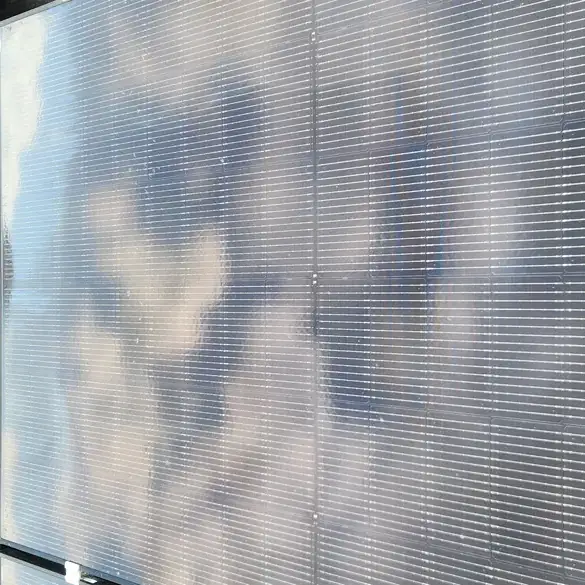 The same solar panels in Pyes Pa after an Eco Shine Solar clean